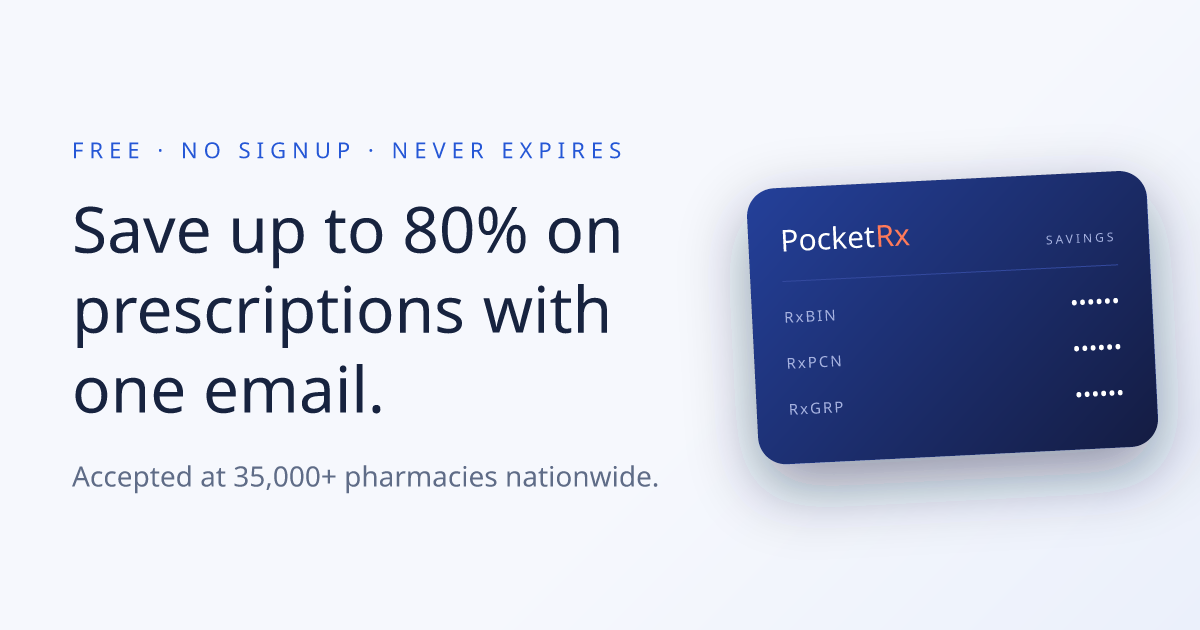 Pocket Rx — Free Prescription Discount Card
